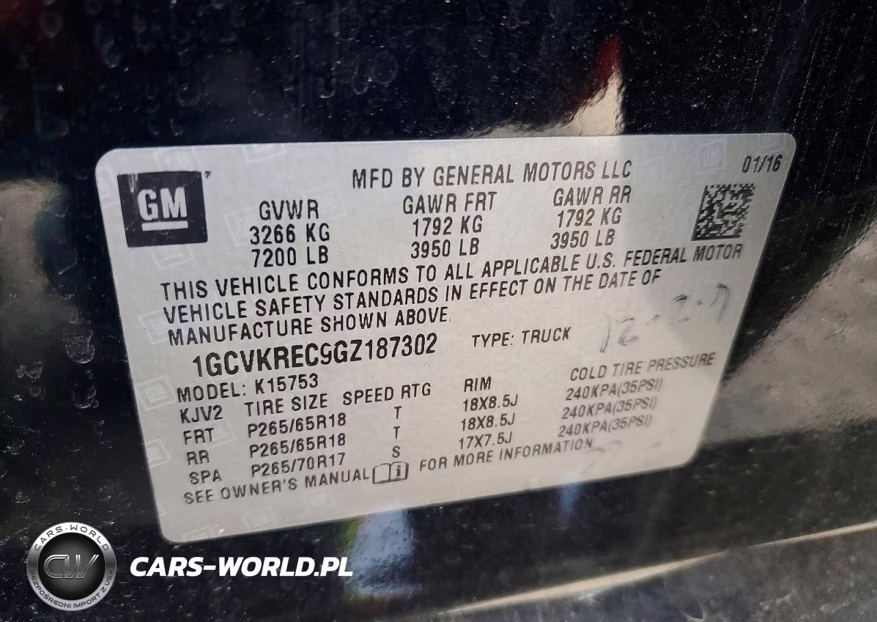 2016 Chevrolet Silverado K1500 Lt VIN:1GCVKREC9GZ187302 - 12