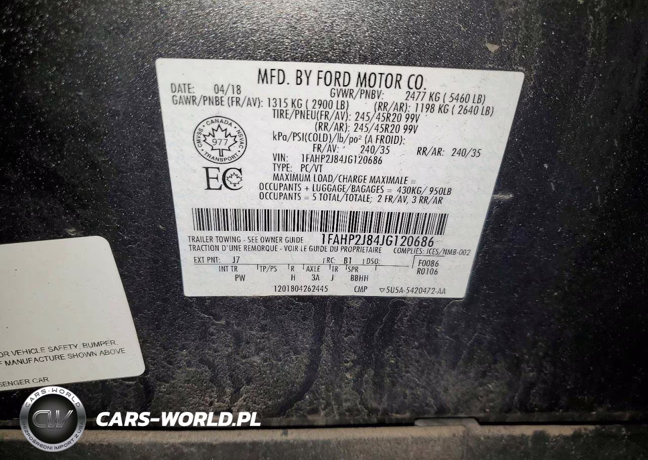2018 Ford Taurus Limited VIN:1FAHP2J84JG120686 - 12