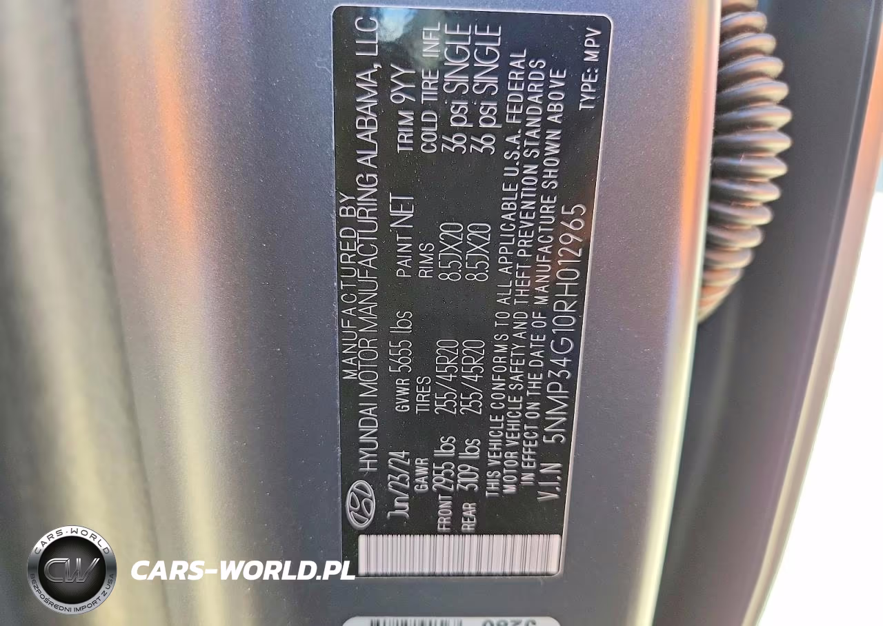 2024 Hyundai Santa Fe Limited VIN:5NMP34G10RH012965 - 13