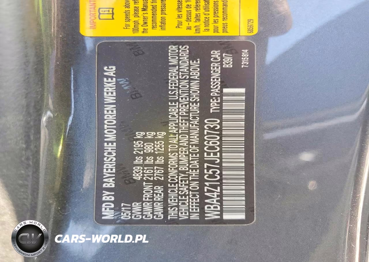 2018 BMW 430I VIN:WBA4Z1C57JEC60730 - 12