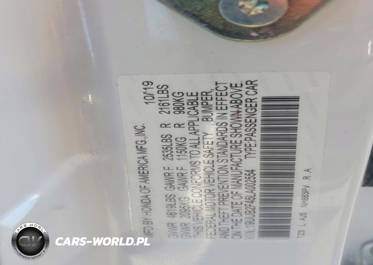 2020 ACURA TLX TECHNO TECHNOLOGY VIN:19UUB2F45LA002554 - 12