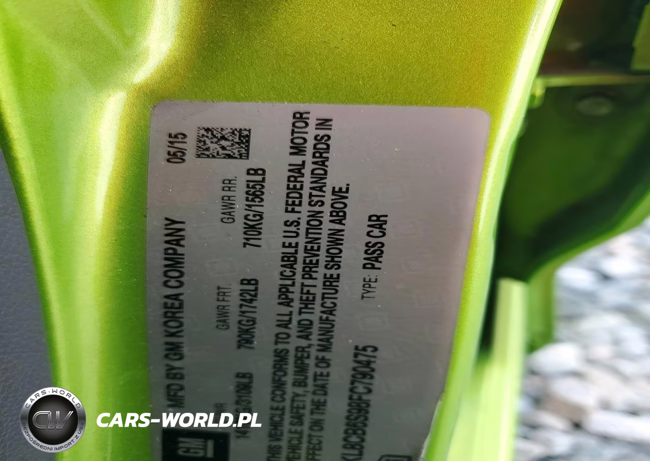 2015 Chevrolet Spark Ls VIN:KL8CB6S98FC790475 - 12