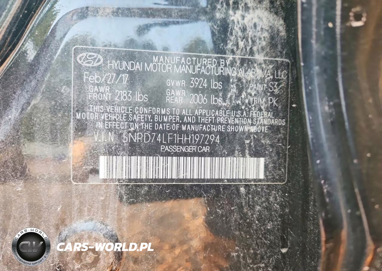 2017 Hyundai Elantra Se VIN:5NPD74LF1HH197294 - 12