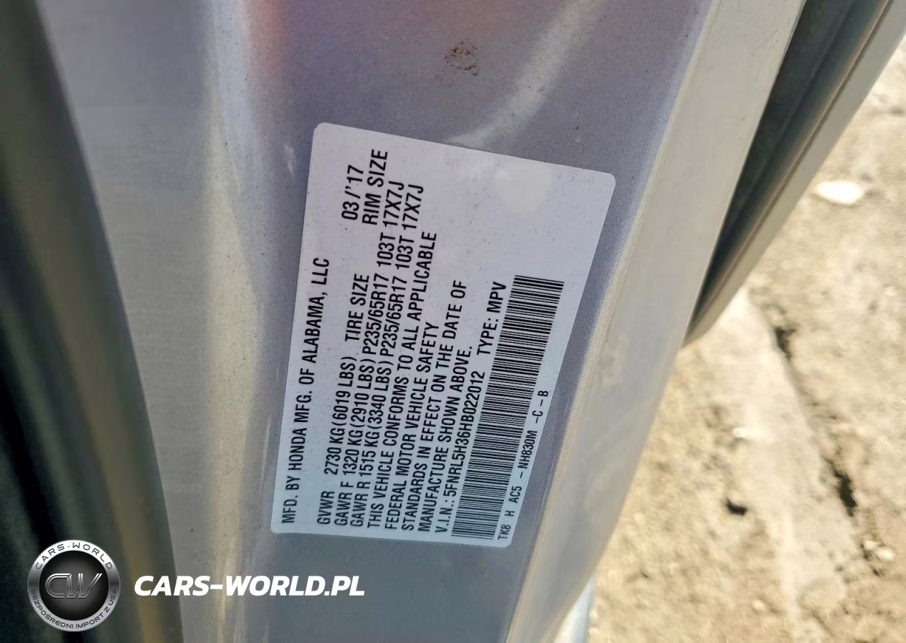 2017 Honda Odyssey Se VIN:5FNRL5H36HB022012 - 13