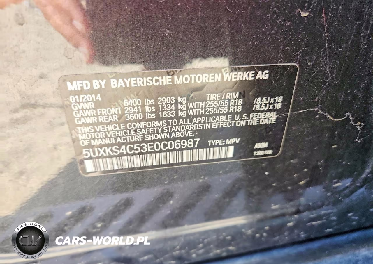 2014 BMW X5 xDrive35D VIN:5UXKS4C53E0C06987 - 13