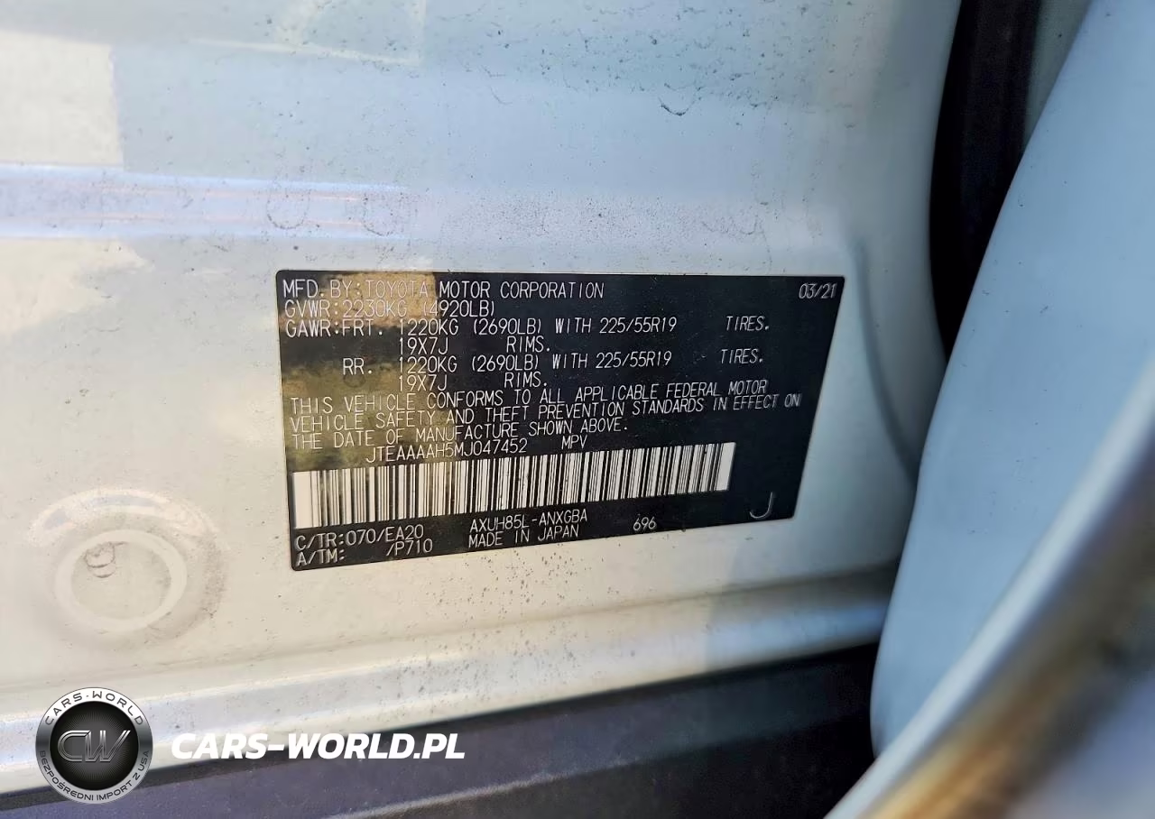 2021 Toyota Venza Xle VIN:JTEAAAAH5MJ047452 - 13