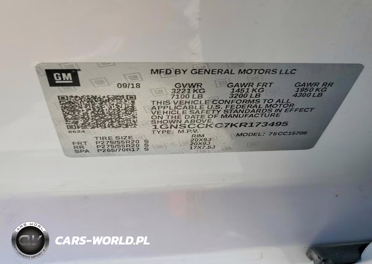 2019 Chevrolet Tahoe C1500 Premier VIN:1GNSCCKC7KR173495 - 13