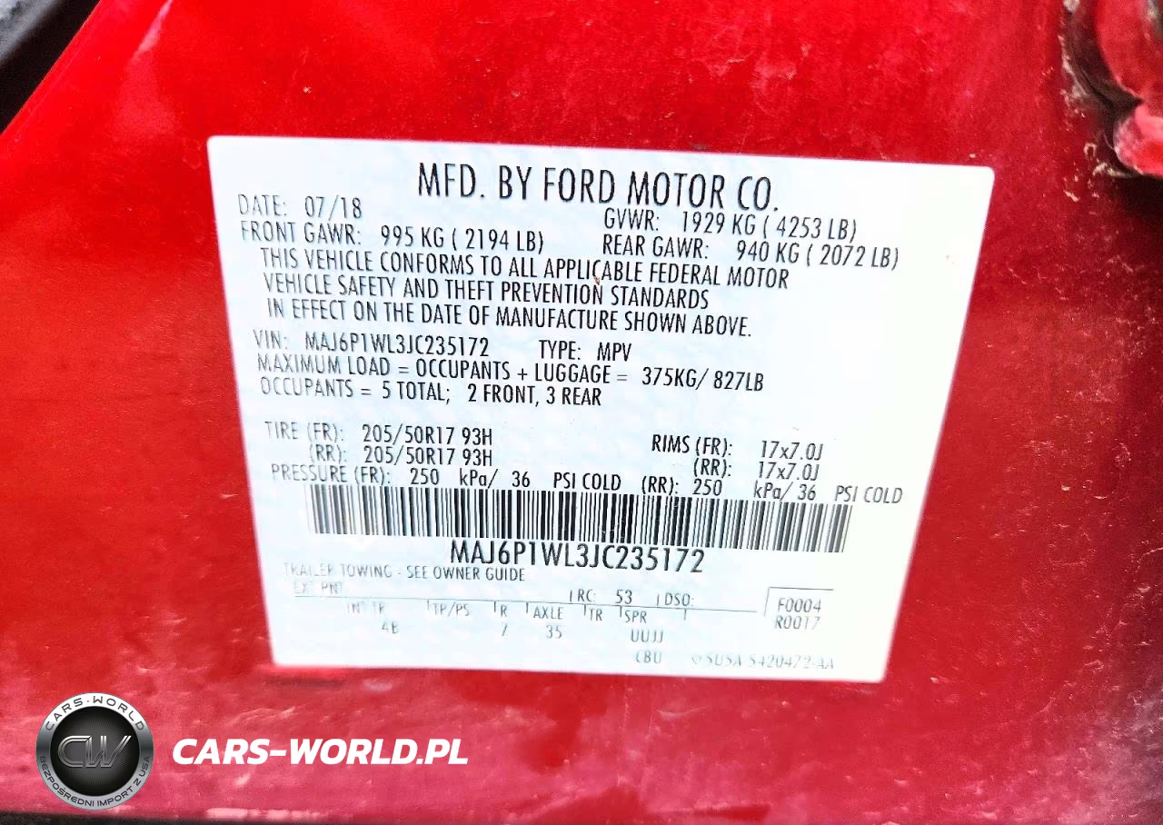 2018 Ford Ecosport Titanium VIN:MAJ6P1WL3JC235172 - 13