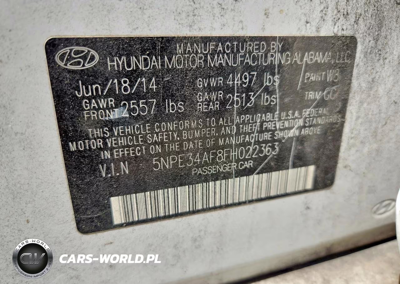 2015 Hyundai Sonata Sport VIN:5NPE34AF8FH022363 - 12