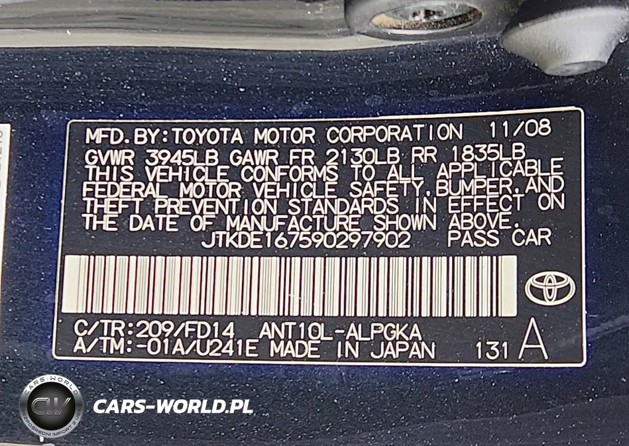 2009 Scion Tc Base VIN:JTKDE167590297902 - 12