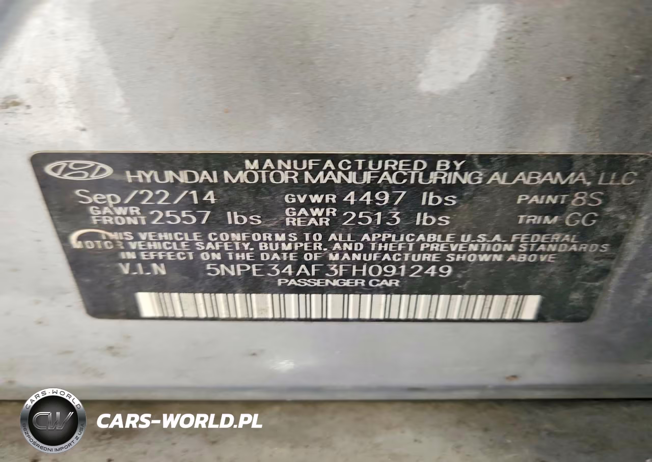 2015 Hyundai Sonata Sport VIN:5NPE34AF3FH091249 - 12