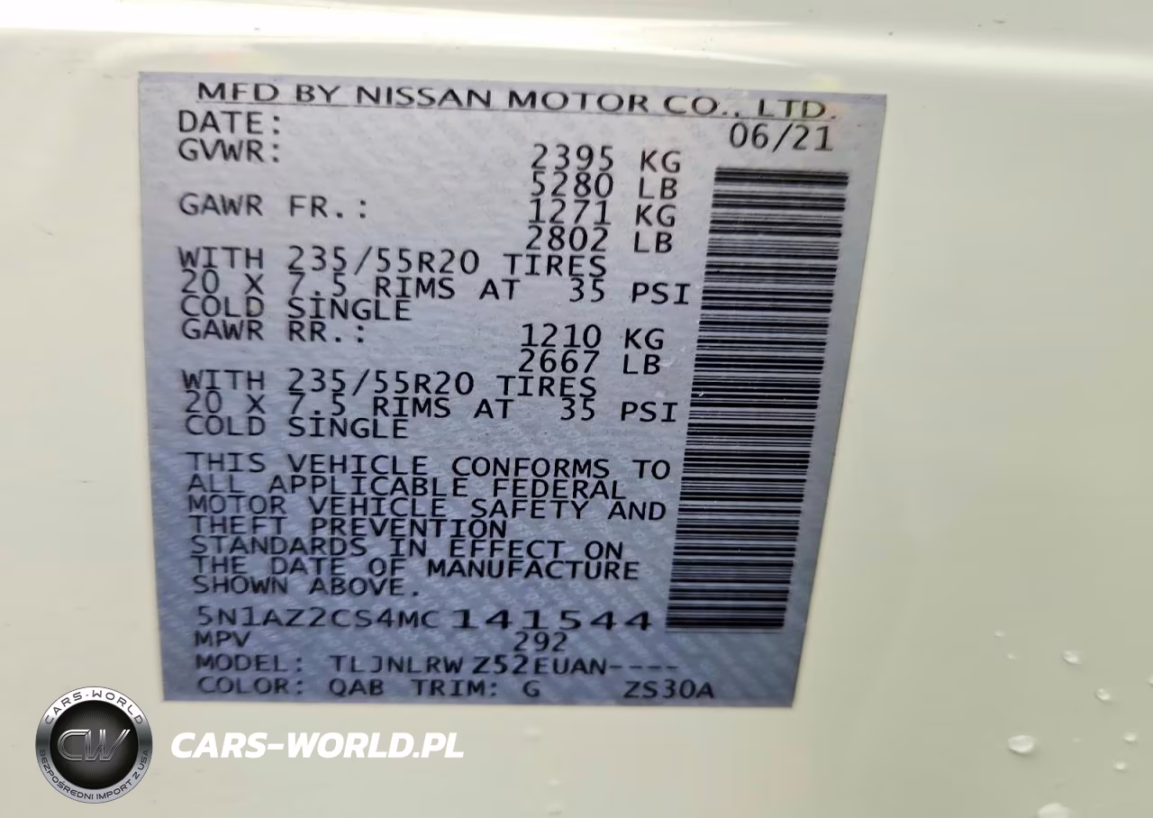 2021 Nissan Murano Sl VIN:5N1AZ2CS4MC141544 - 13