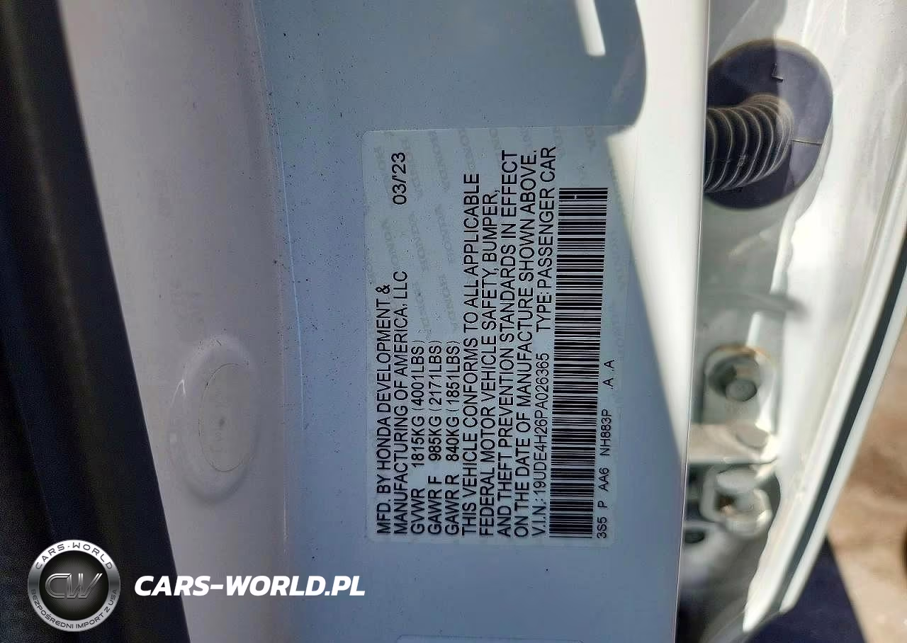 2023 Acura Integra VIN:19UDE4H26PA026365 - 12