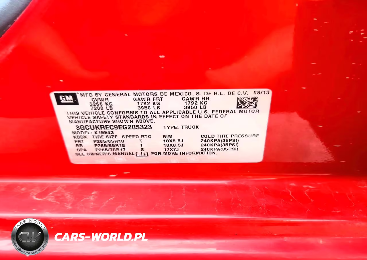 2014 Chevrolet Silverado K1500 Lt VIN:3GCUKREC9EG205323 - 12