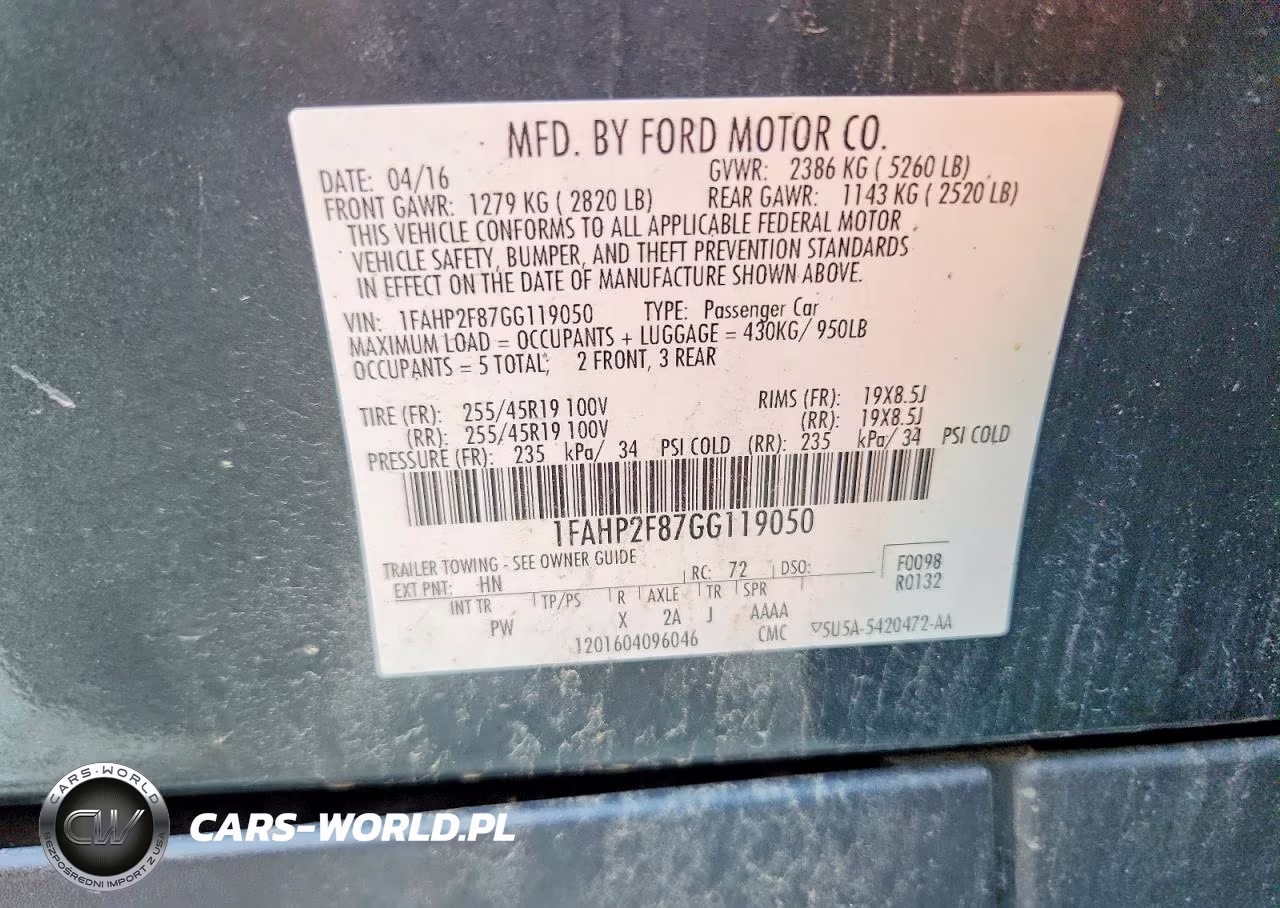 2016 Ford Taurus Limited VIN:1FAHP2F87GG119050 - 12
