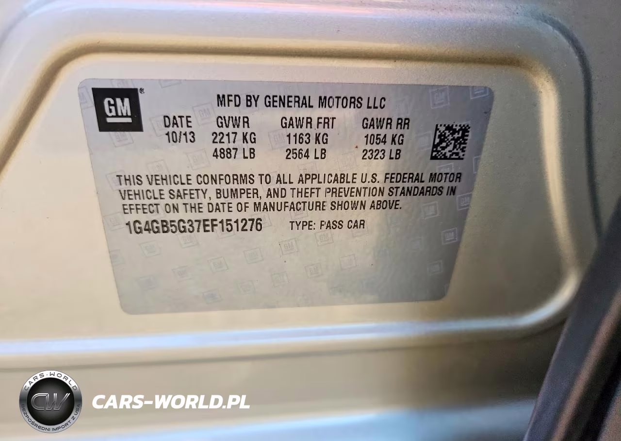 2014 Buick Lacrosse VIN:1G4GB5G37EF151276 - 13