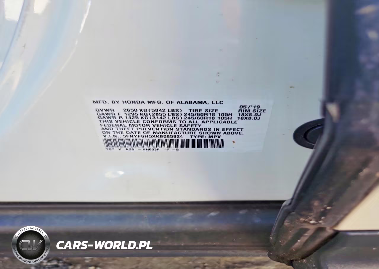 2019 Honda Pilot Exl VIN:5FNYF6H5XKB085924 - 13