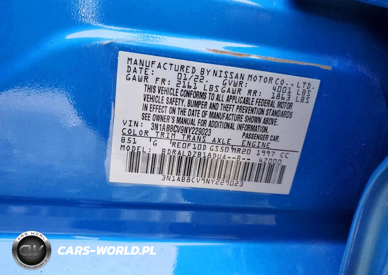 2022 Nissan Sentra Sv VIN:3N1AB8CV9NY229023 - 13