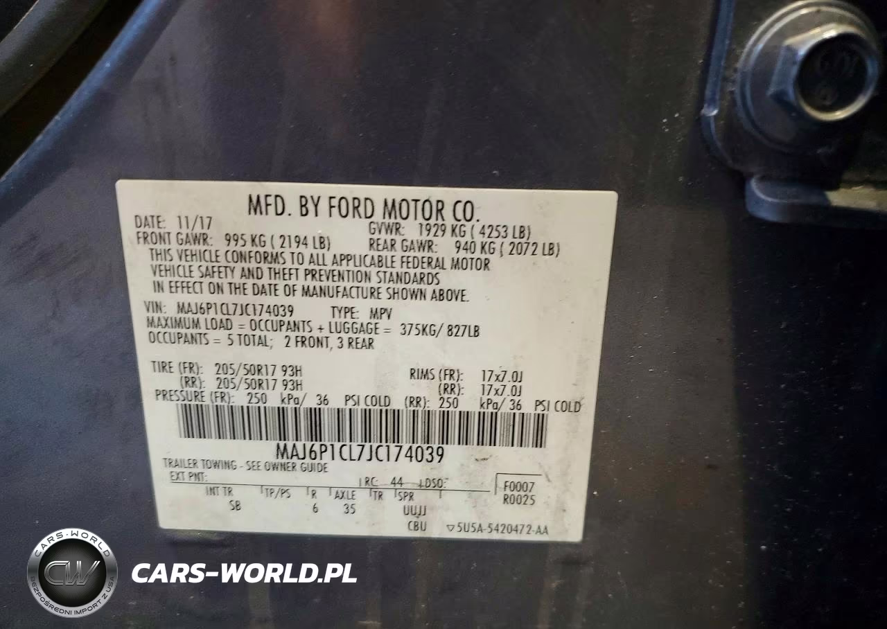 2018 Ford Ecosport Ses VIN:MAJ6P1CL7JC174039 - 13