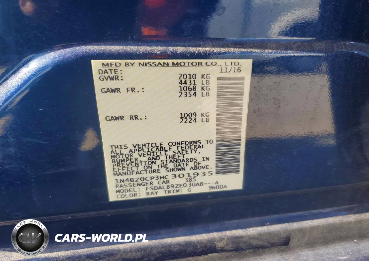 2017 Nissan Leaf S VIN:1N4BZ0CP3HC301935 - 12