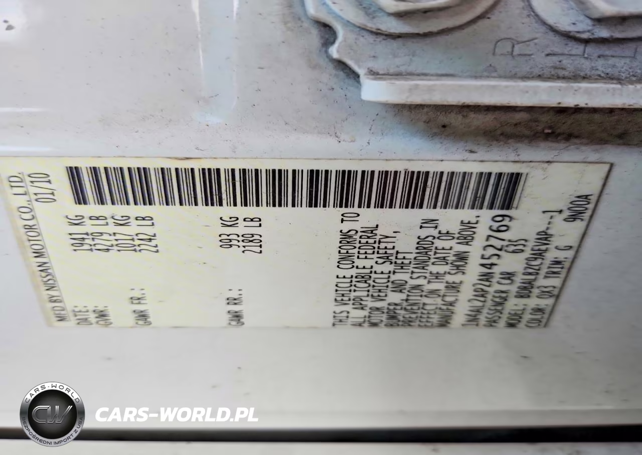 2010 Nissan Altima 2.5 VIN:1N4AL2AP2AN452769 - 12