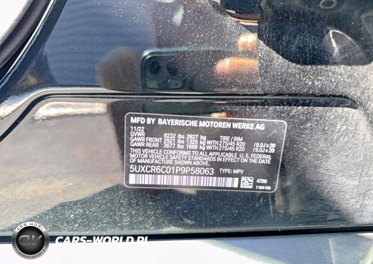 2023 BMW X5 xDrive40I VIN:5UXCR6C01P9P58063 - 10