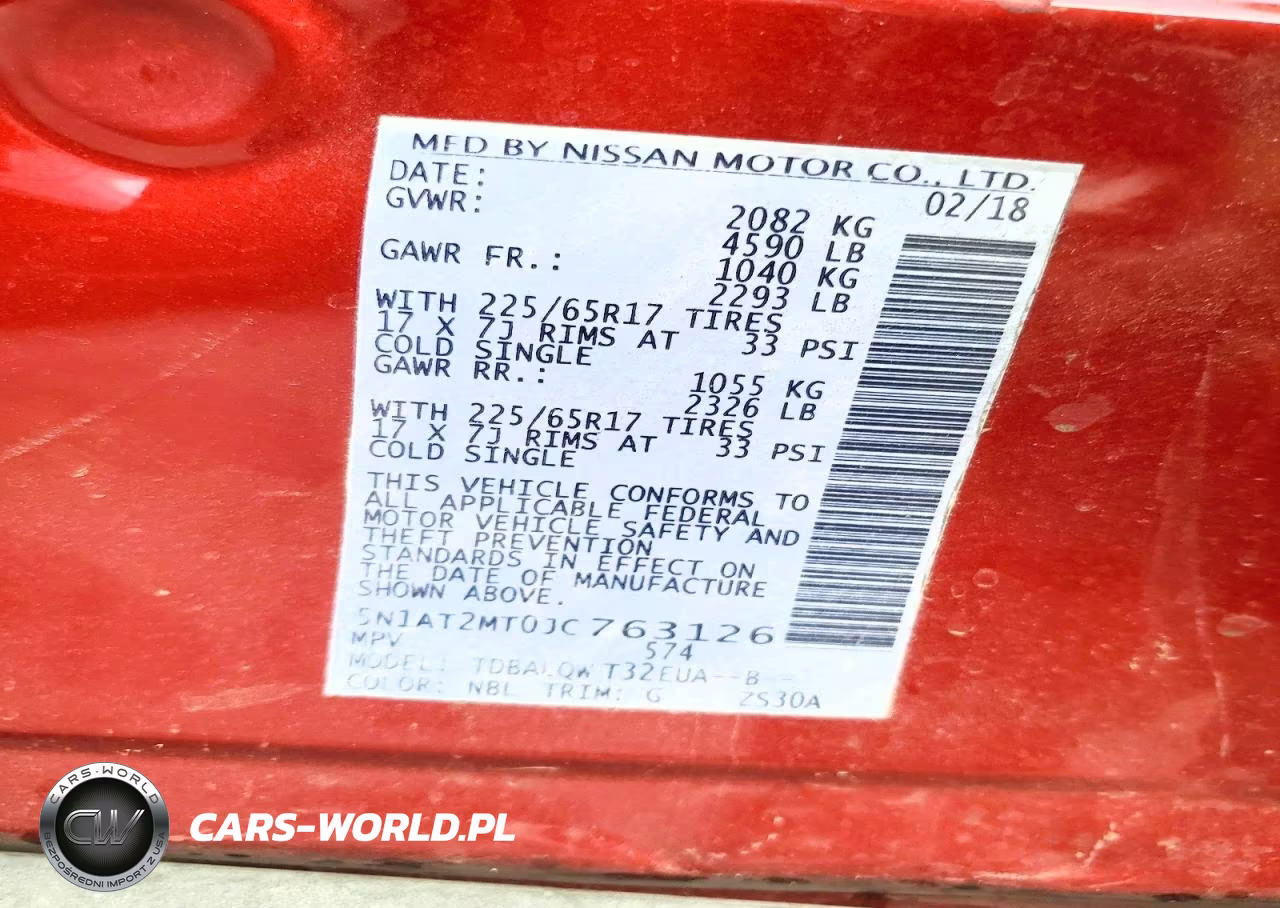 2018 Nissan Rogue Sv VIN:5N1AT2MT0JC763126 - 13