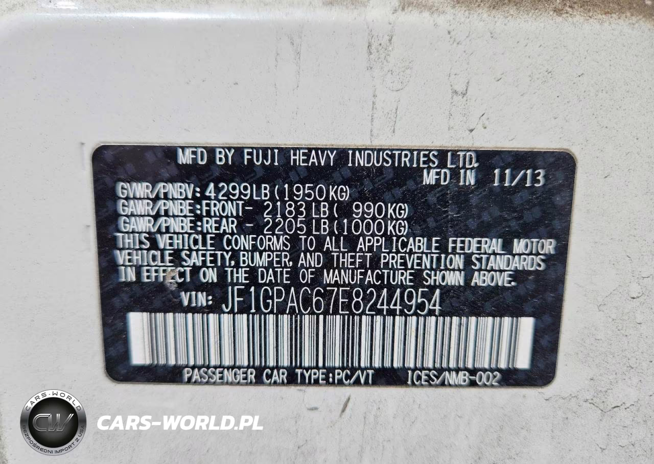 2014 Subaru Impreza Premium VIN:JF1GPAC67E8244954 - 12