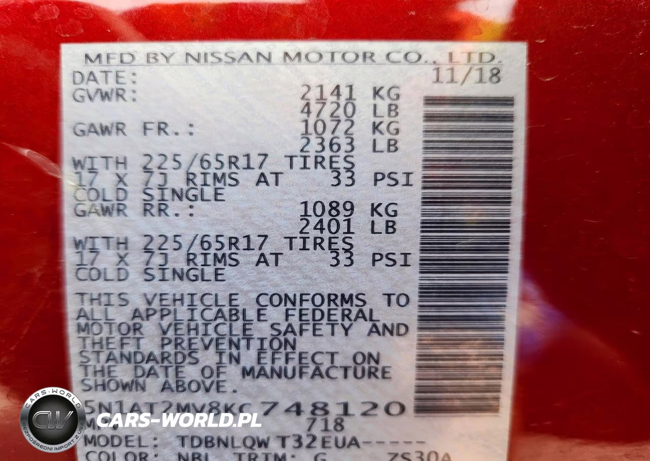2019 Nissan Rogue Sv VIN:5N1AT2MV8KC748120 - 13