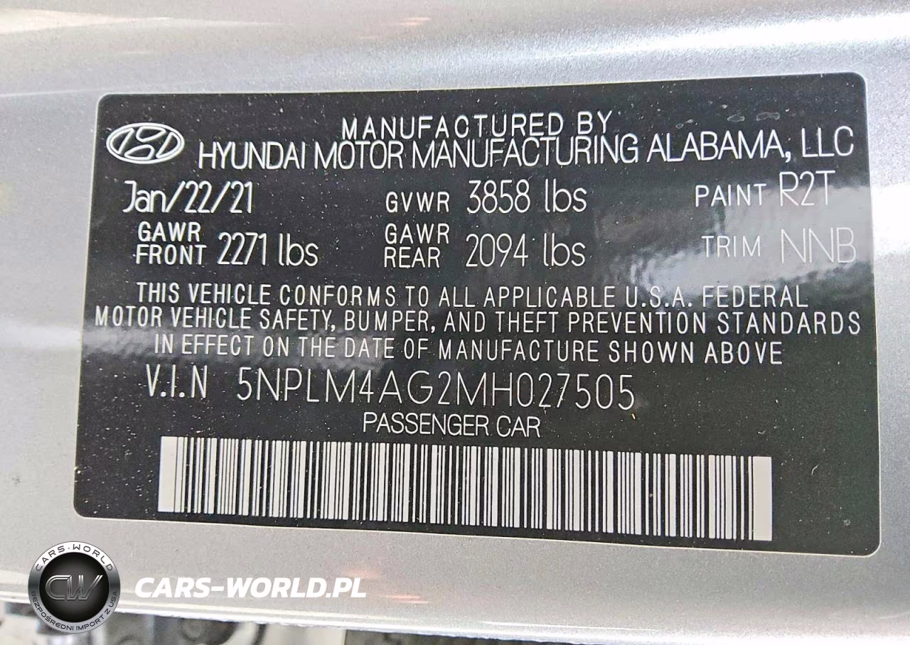 2021 Hyundai Elantra Sel VIN:5NPLM4AG2MH027505 - 12