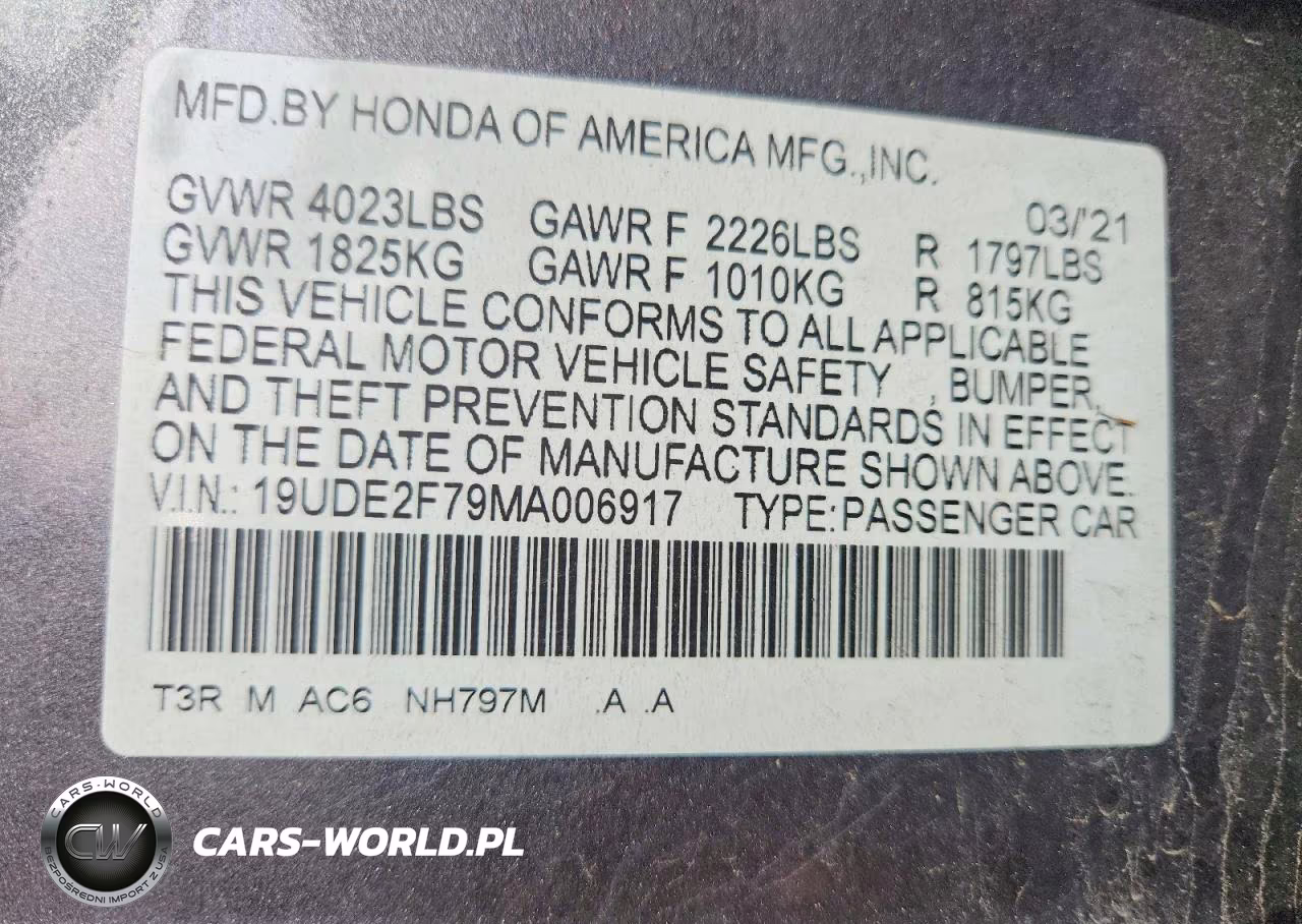 2021 Acura Ilx Premium VIN:19UDE2F79MA006917 - 12