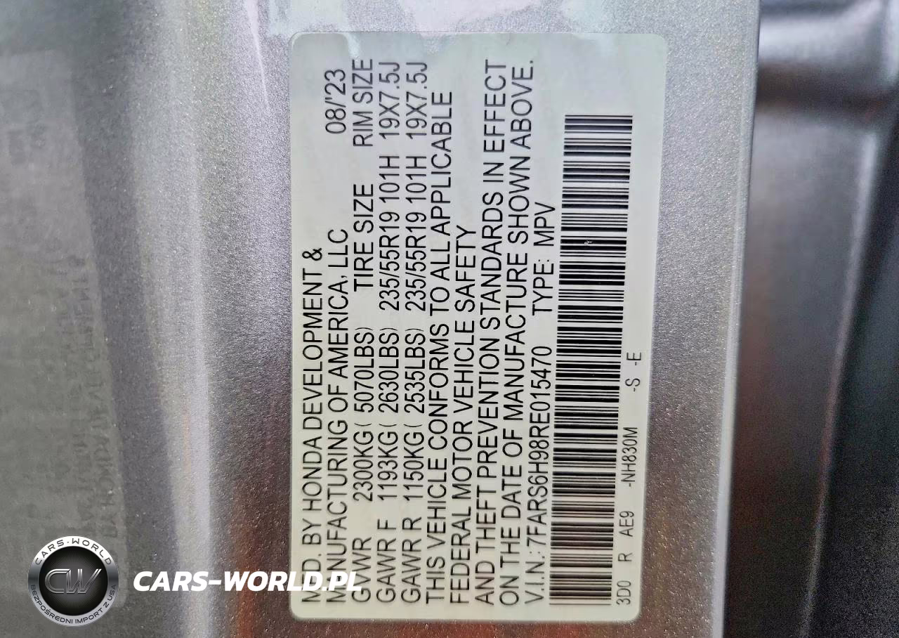 2024 Honda Cr-V Sport Touring VIN:7FARS6H98RE015470 - 14