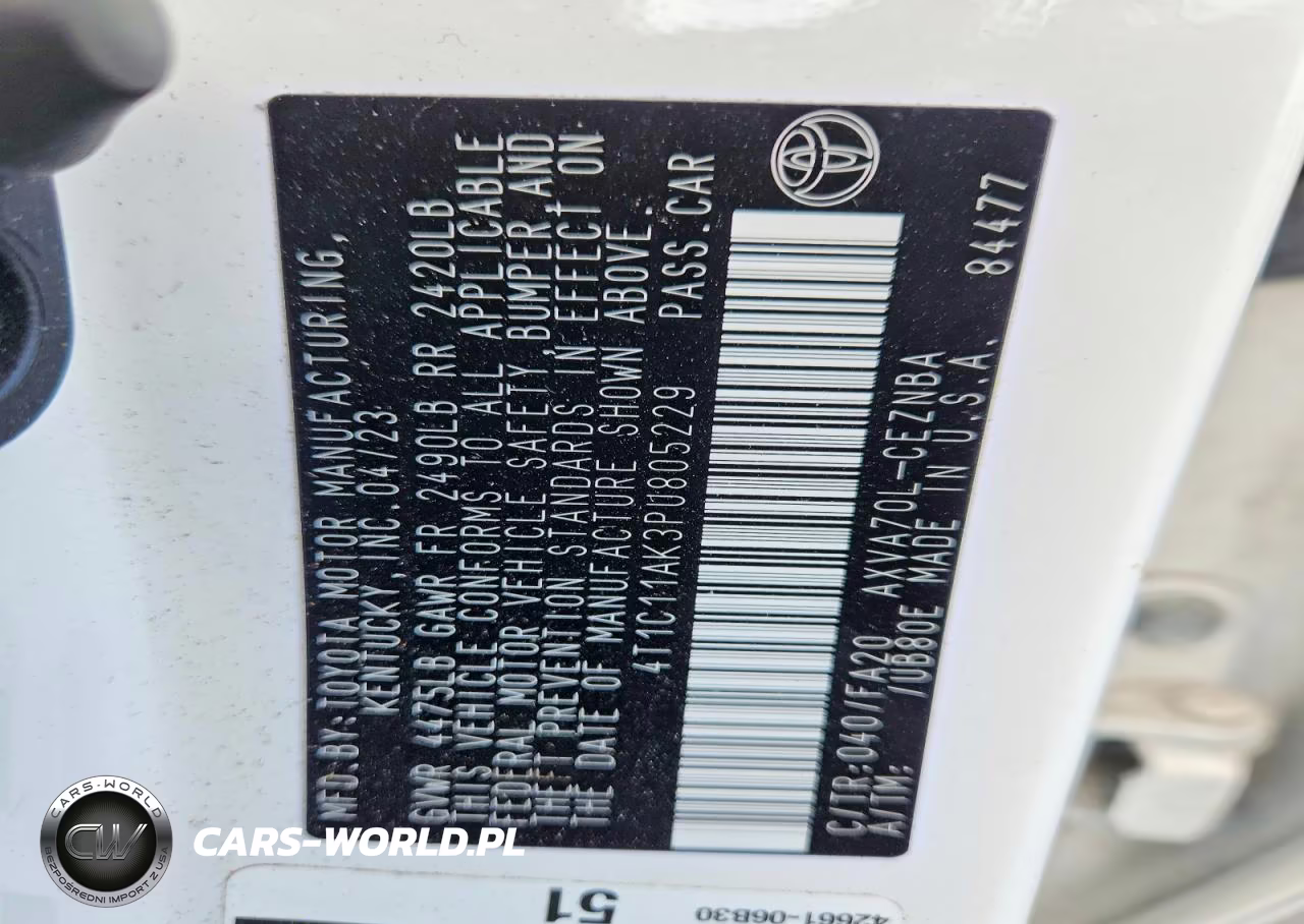 2023 Toyota Camry Le VIN:4T1C11AK3PU805229 - 12