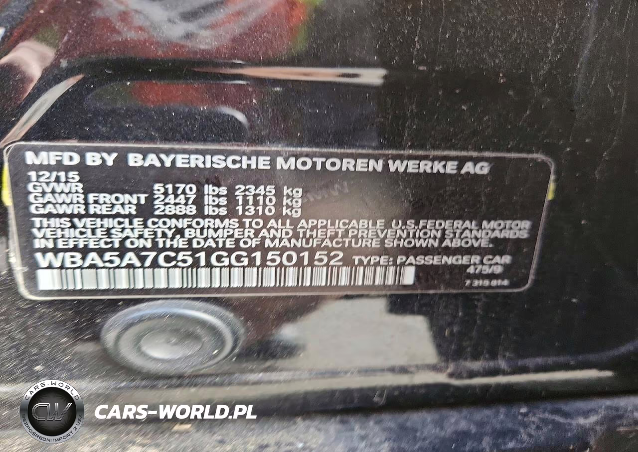 2016 BMW 528 Xi VIN:WBA5A7C51GG150152 - 12