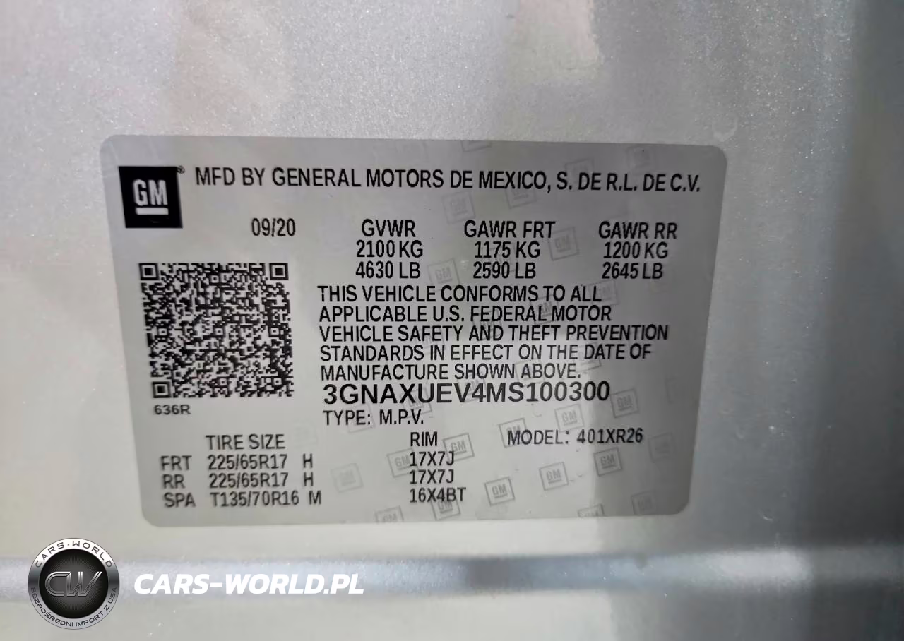 2021 Chevrolet Equinox Lt VIN:3GNAXUEV4MS100300 - 13