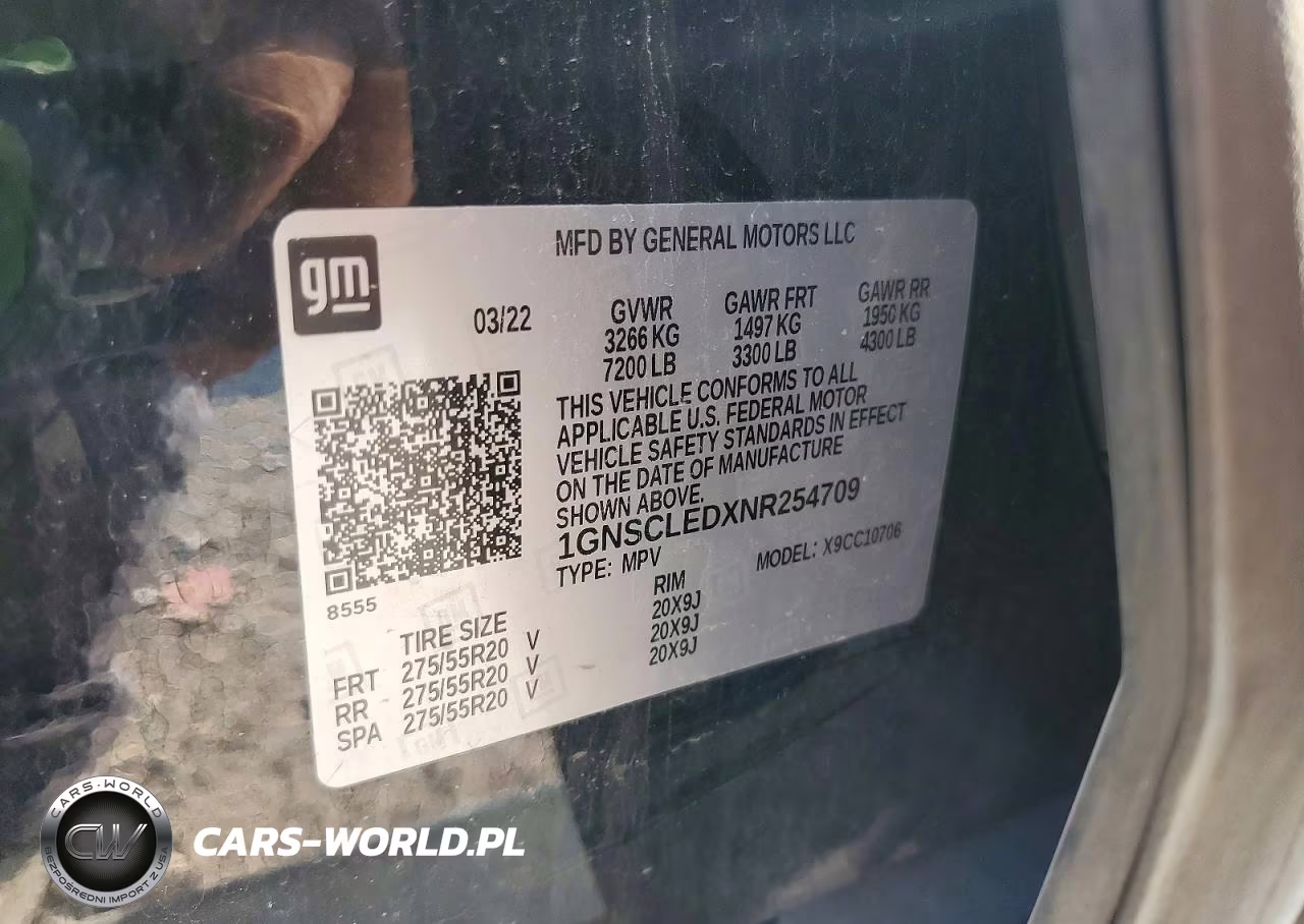 2022 Chevrolet Tahoe C1500 VIN:1GNSCLEDXNR254709 - 13