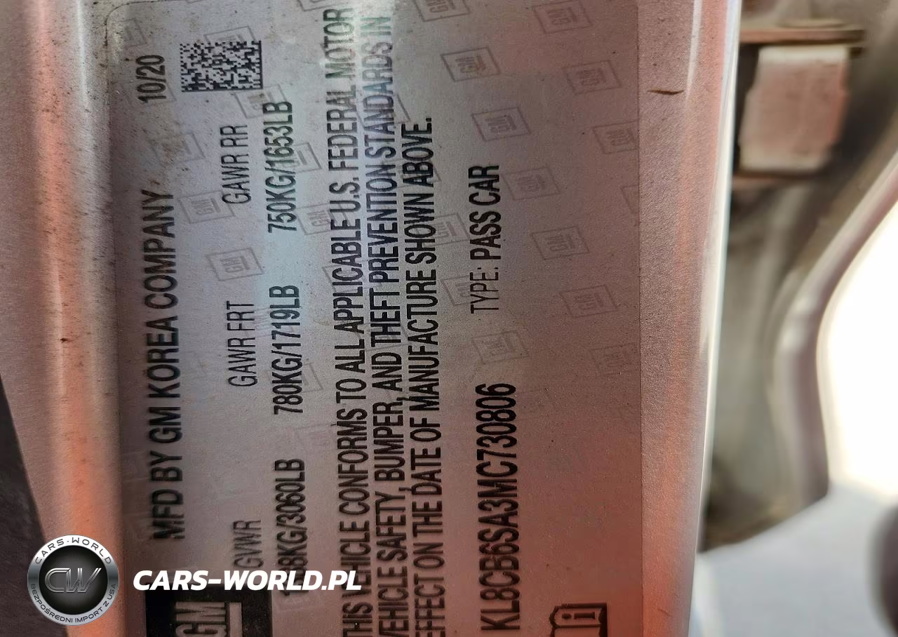 2021 Chevrolet Spark Ls VIN:KL8CB6SA3MC730806 - 12