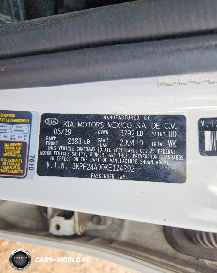 2019 Kia Forte Lxs VIN:3KPF24AD0KE124292 - 13