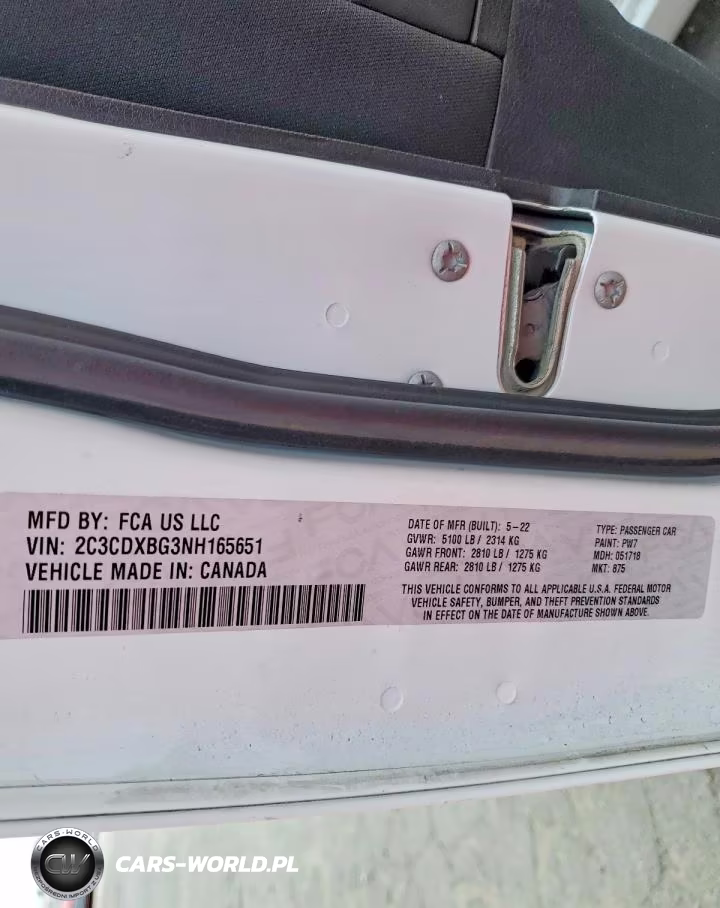 2022 Dodge Charger Sxt VIN:2C3CDXBG3NH165651 - 12
