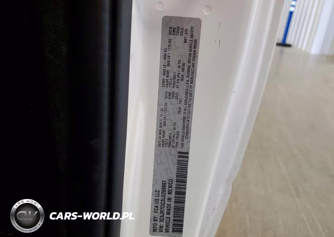 2020 Ram 1500 Classic Tradesman VIN:3C6JR7DG3LG269997 - 12