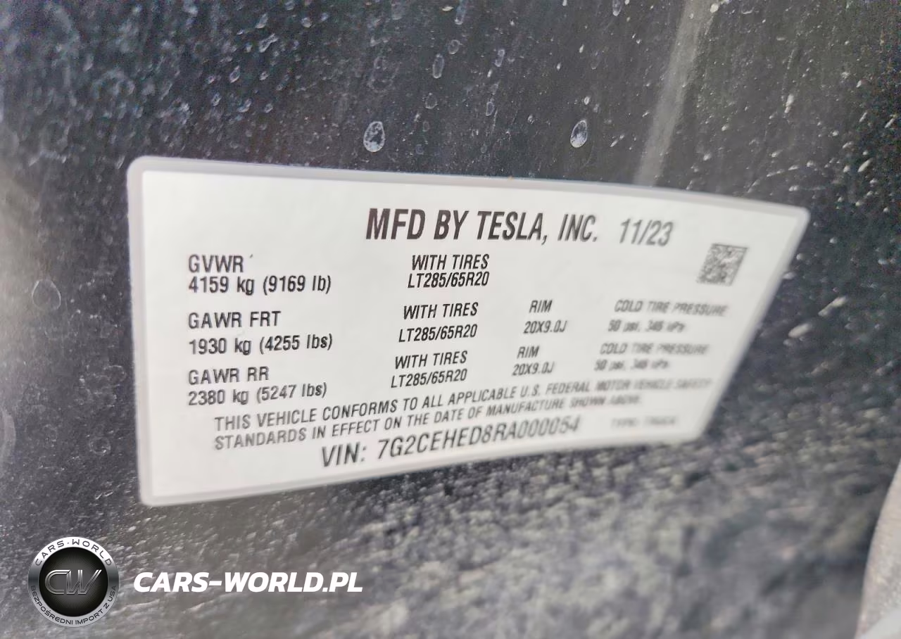 2024 Tesla Cybertruck All-Wheel Drive VIN:7G2CEHED8RA000054 - 12