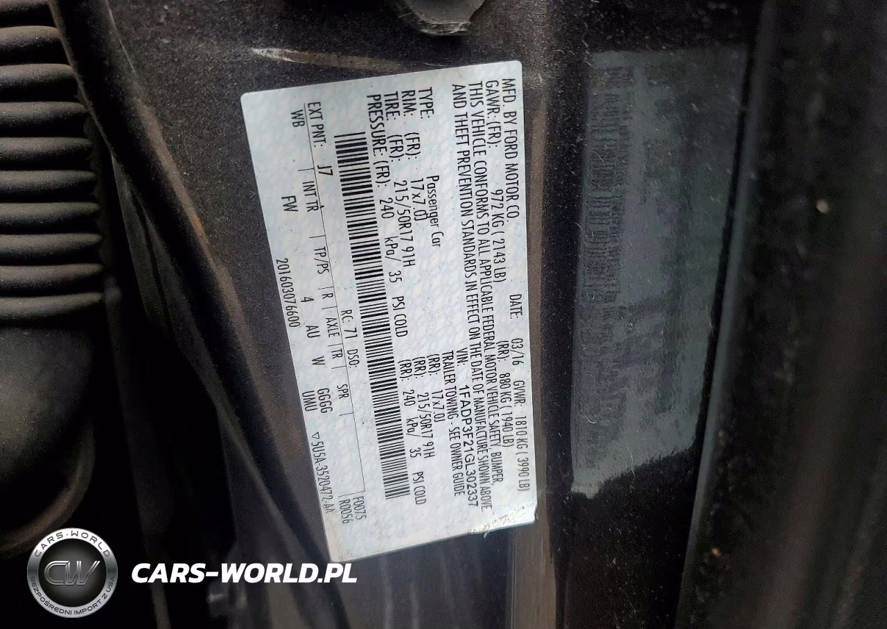 2016 Ford Focus Se VIN:1FADP3F21GL302337 - 12