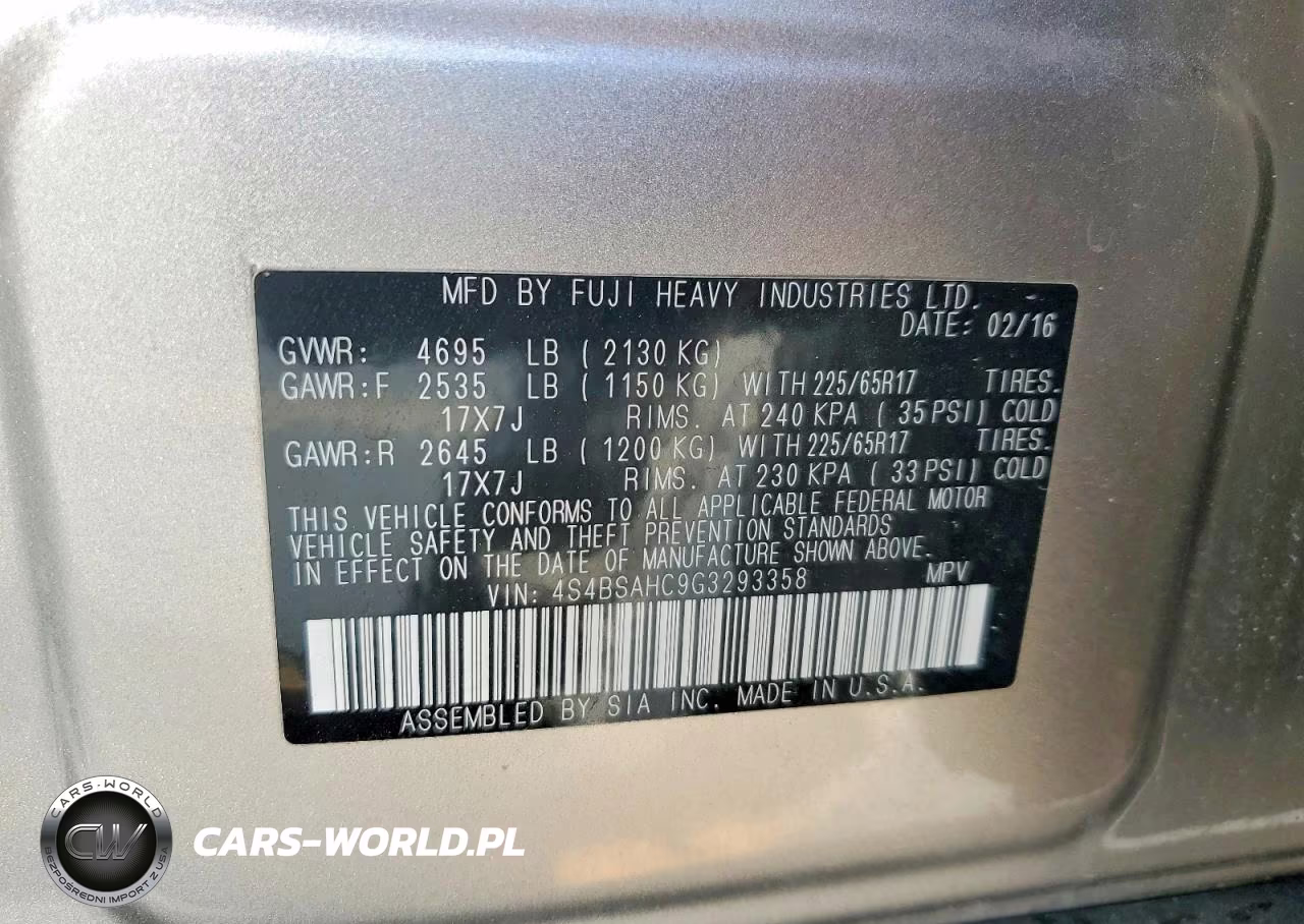 2016 Subaru Outback VIN:4S4BSAHC9G3293358 - 13