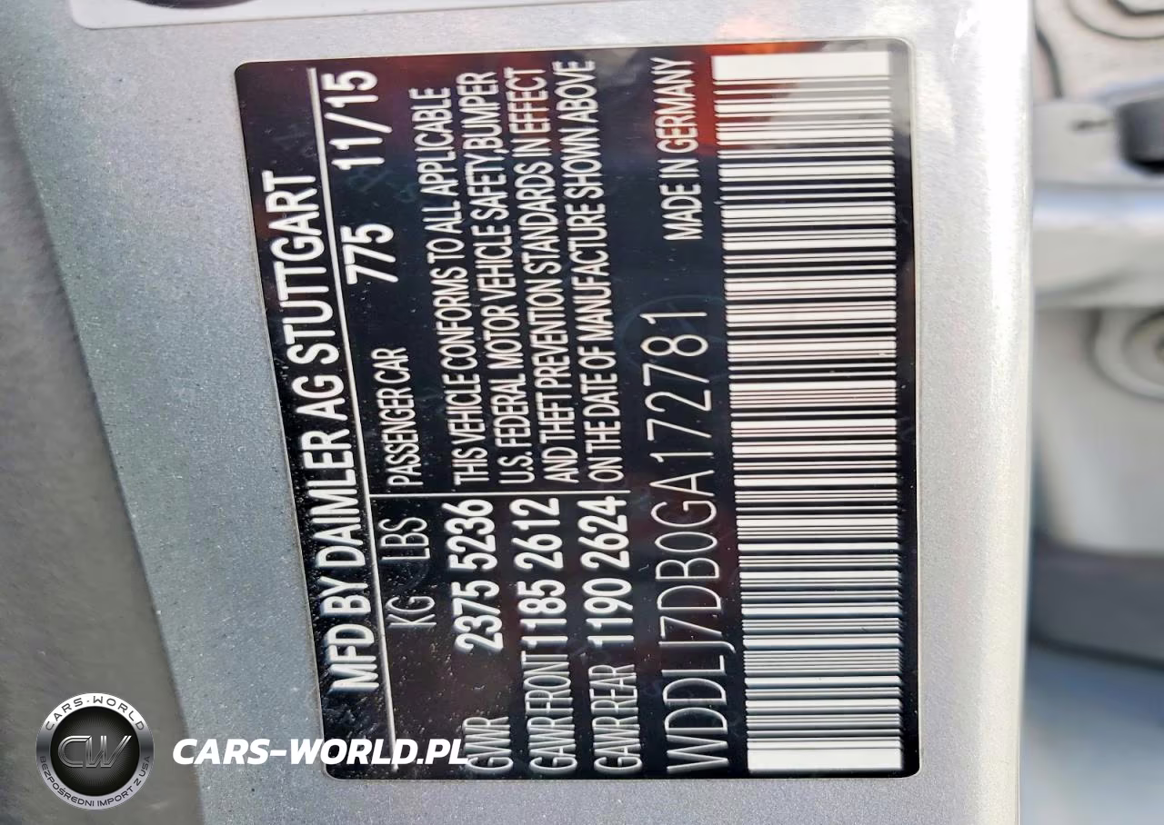 2016 Mercedes-Benz Cls 550 VIN:WDDLJ7DB0GA172781 - 12