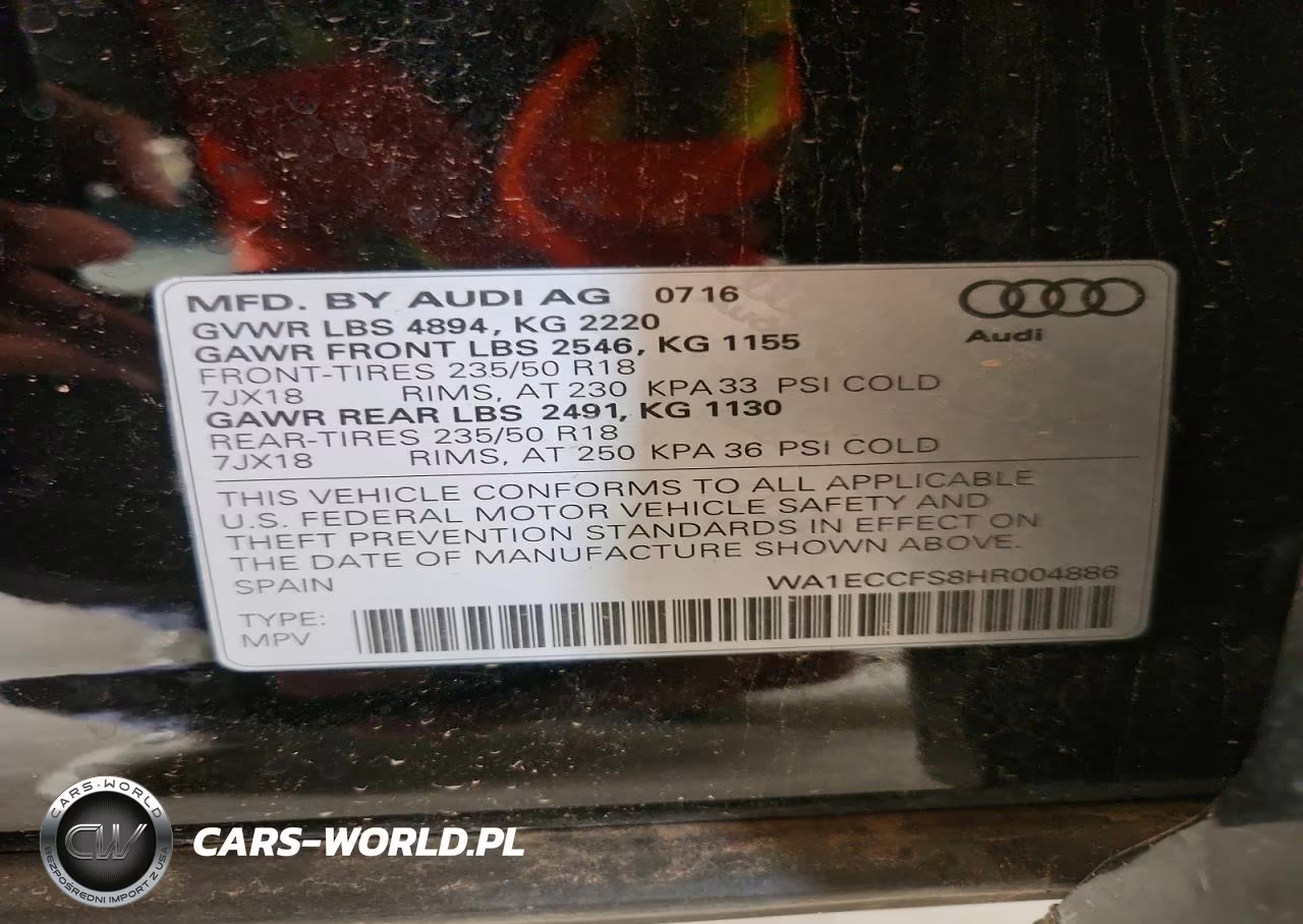 2017 Audi Q3 2.0T Premium VIN:WA1ECCFS8HR004886 - 12