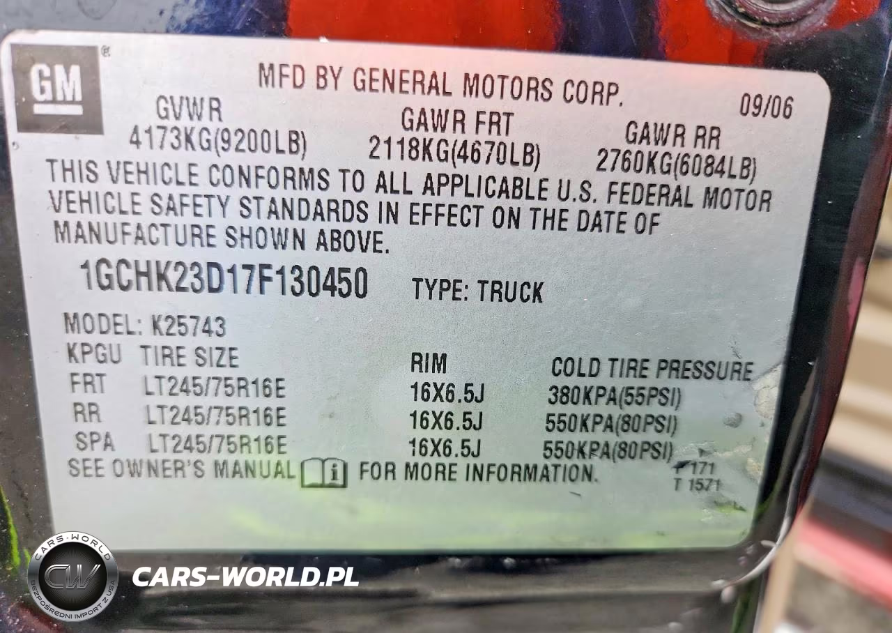 2007 Chevrolet Silverado K2500 Heavy Duty VIN:1GCHK23D17F130450 - 12