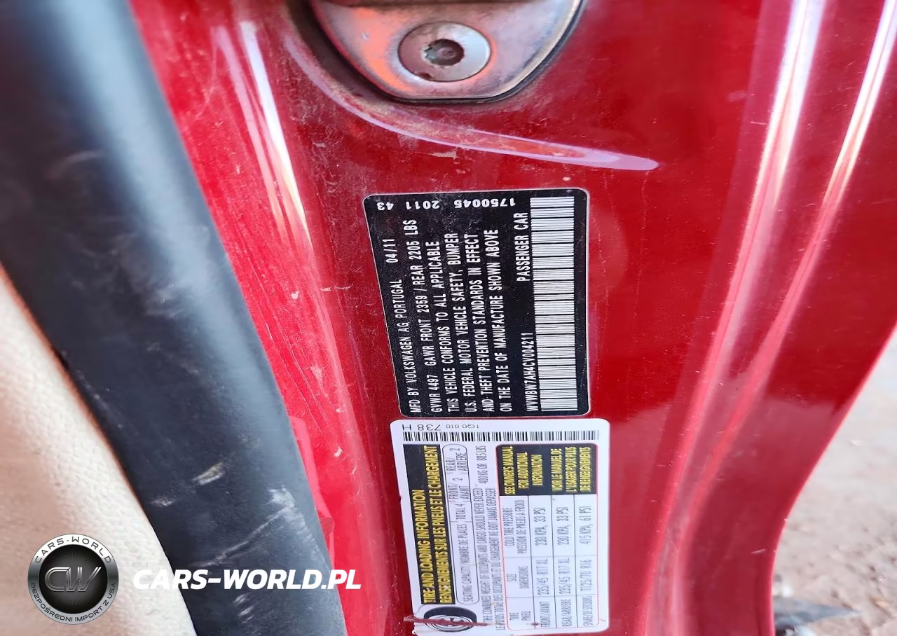 2012 Volkswagen Eos Komfort VIN:WVWBW7AH4CV004211 - 12