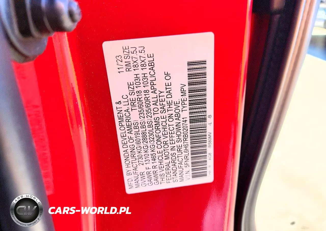 2024 Honda Odyssey Exl VIN:5FNRL6H67RB020741 - 13