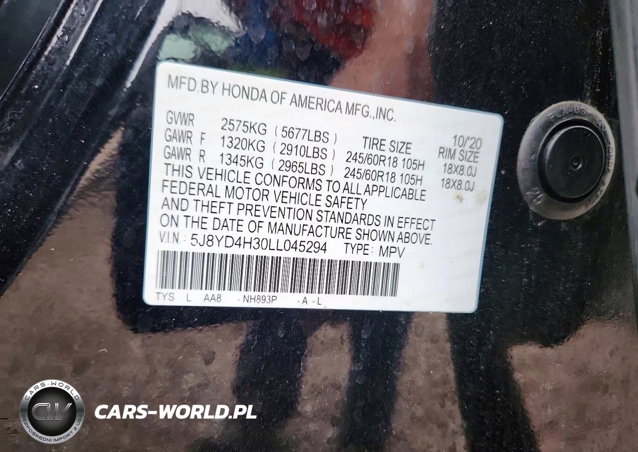 2020 Acura Mdx VIN:5J8YD4H30LL045294 - 13