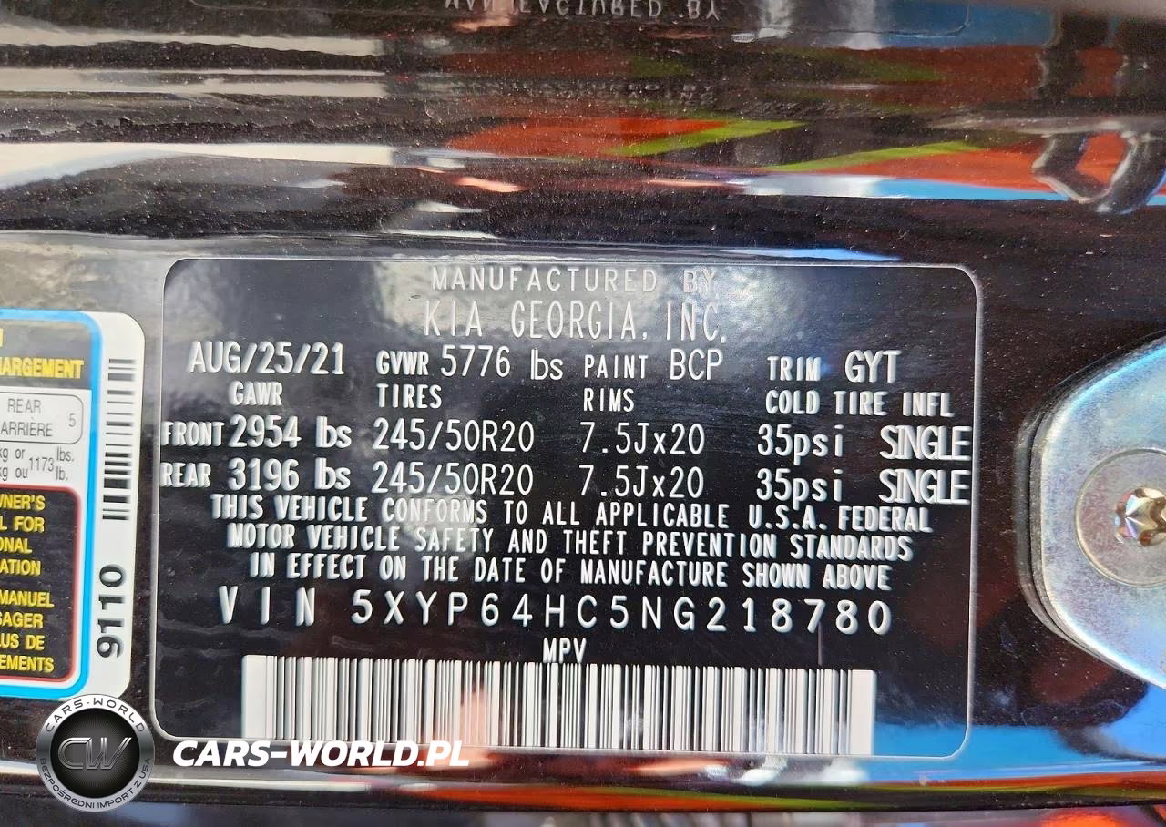 2022 Kia Telluride S VIN:5XYP64HC5NG218780 - 13